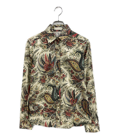 美品 ETRO 長袖シャツ 花柄シャツ レディース SIZE 40 エトロ