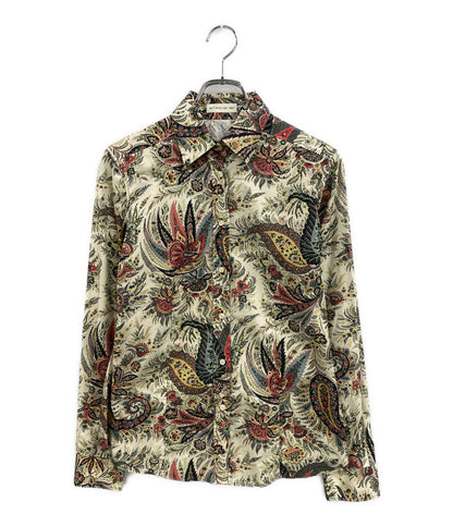 美品 ETRO 長袖シャツ 花柄シャツ レディース SIZE 40 エトロ