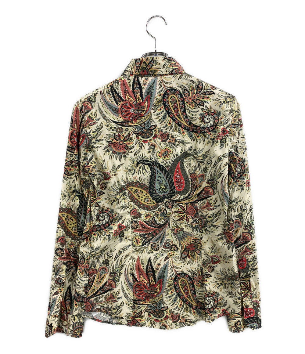 美品 ETRO 長袖シャツ 花柄シャツ レディース SIZE 40 エトロ