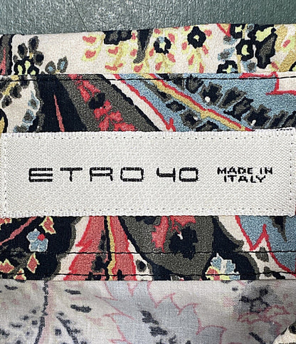 美品 ETRO 長袖シャツ 花柄シャツ レディース SIZE 40 エトロ