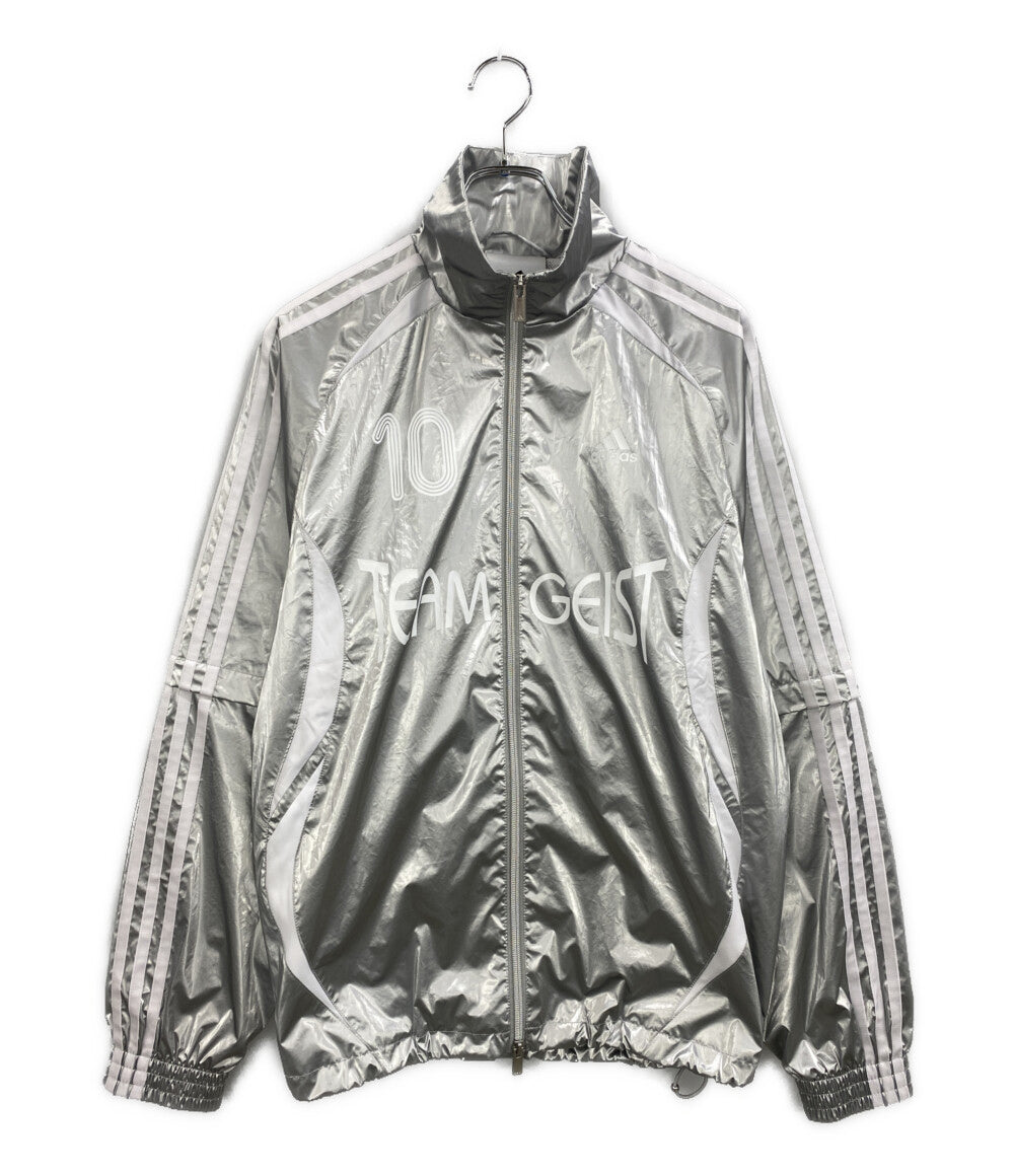 adidas トラックジャケット アディレニウム オーバーサイズ シルバー レディース SIZE S アディダス