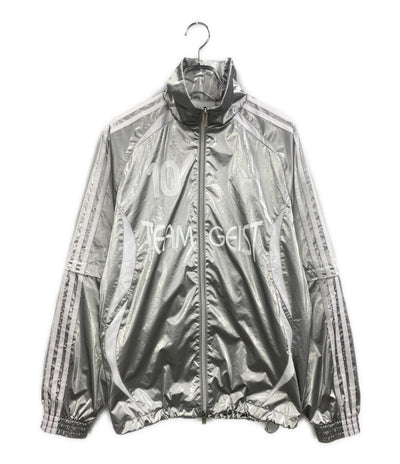 adidas トラックジャケット アディレニウム オーバーサイズ シルバー レディース SIZE S アディダス