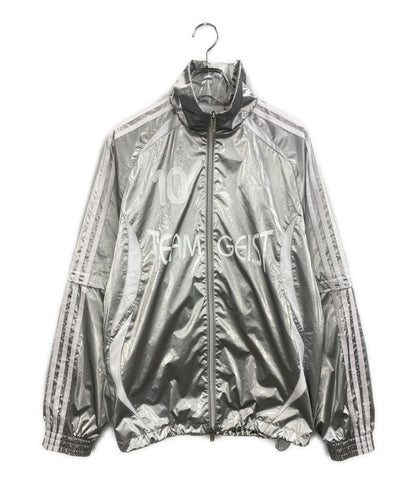 adidas トラックジャケット アディレニウム オーバーサイズ シルバー レディース SIZE S アディダス
