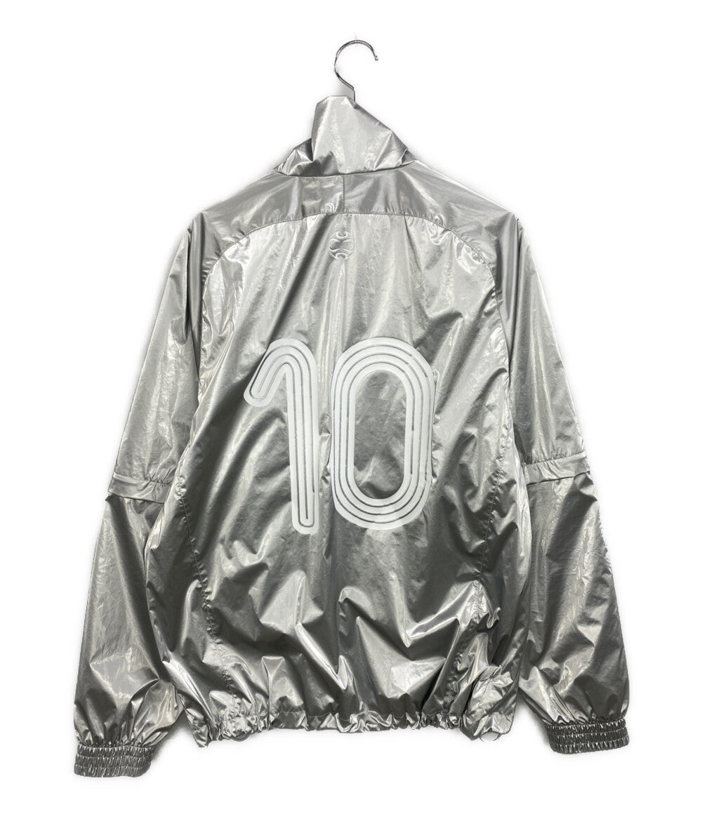 adidas トラックジャケット アディレニウム オーバーサイズ シルバー レディース SIZE S アディダス