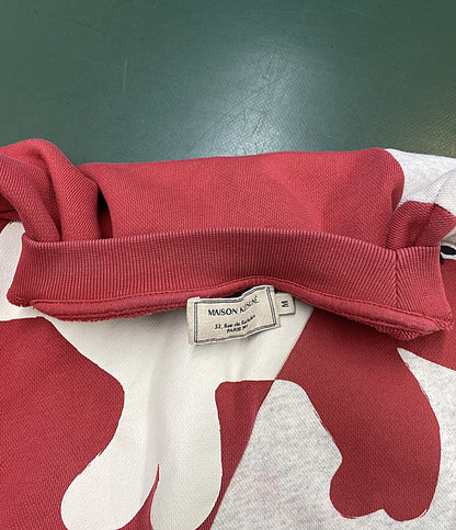 MAISON KITSUNE スウェット レッド ホワイト メンズ SIZE M メゾンキツネ