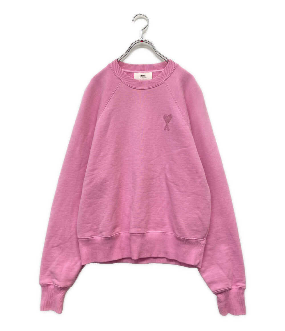 美品 ami Paris アミパリス ロゴ刺繍スウェット レディース SIZE S