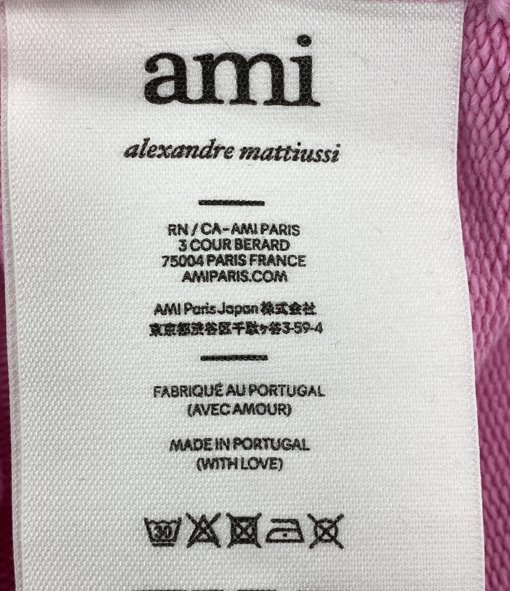 美品 ami Paris アミパリス ロゴ刺繍スウェット レディース SIZE S