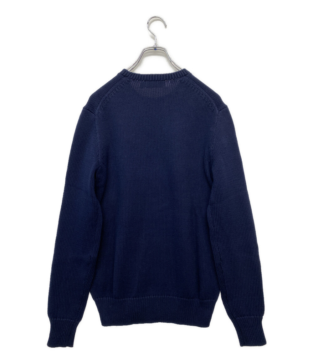 美品 POLO RALPH LAUREN ニット RLロゴ ネイビー メンズ SIZE XS ポロ・ラルフローレン