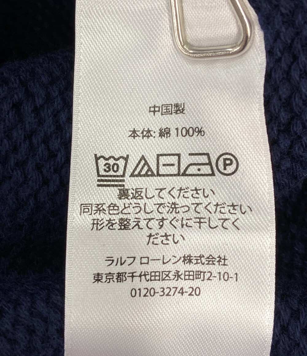 美品 POLO RALPH LAUREN ニット RLロゴ ネイビー メンズ SIZE XS ポロ・ラルフローレン