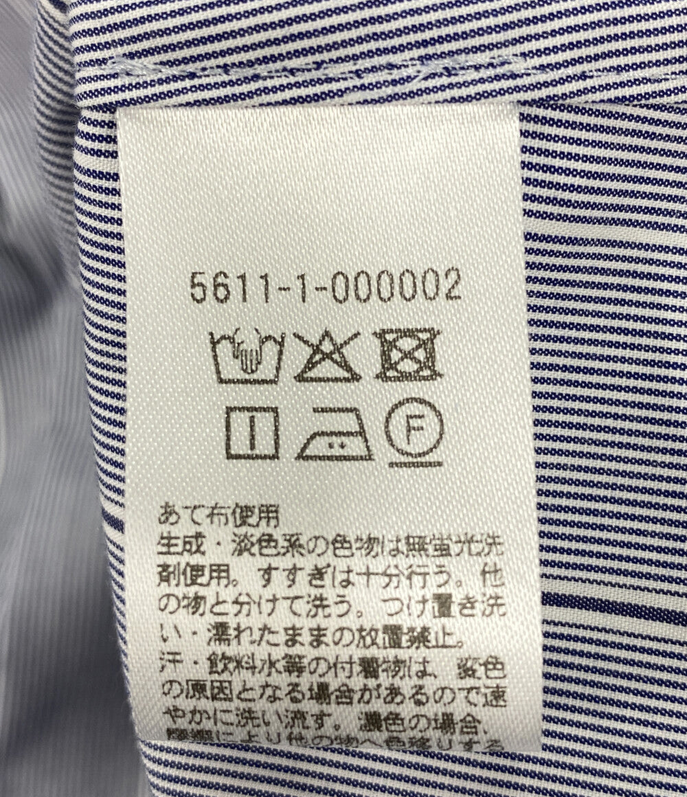 美品 ATTISESSION アティセッション コットンストライプスリムシャツ レディース SIZE -