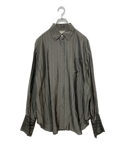 TODAYFUL 長袖シャツ ストライプ グレー 12510416 レディース SIZE F トゥデイフル