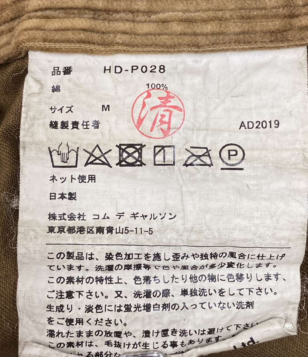 COMME des GARCONS HOMME コーデュロイパンツ HD-P028 ブラウン メンズ SIZE M コムデギャルソンオム