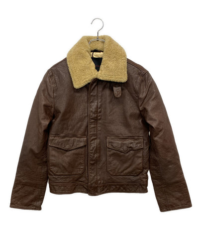 DEUS EX MACHINA フライトジャケット THE GREASER JACKET DMF96060 メンズ SIZE S デウスエクスマキナ