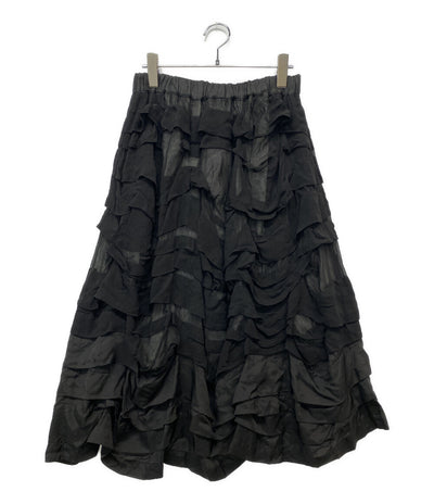 COMME des GARCONS COMME des GARCONS キュプラヘム切替フリルスカート 2024SS RM-S015 レディース SIZE S コムデギャルソン コムデギャルソン