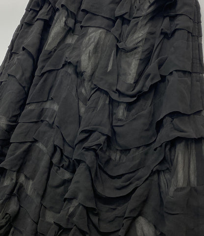 COMME des GARCONS COMME des GARCONS キュプラヘム切替フリルスカート 2024SS RM-S015 レディース SIZE S コムデギャルソン コムデギャルソン