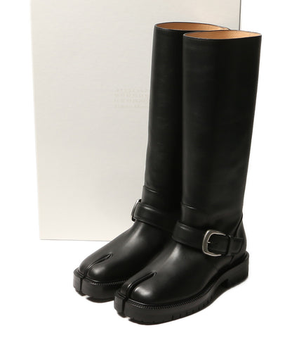 美品 Maison Margiela ブーツ Tabi County Knee Boots BLK レディース SIZE 40 メゾンマルジェラ