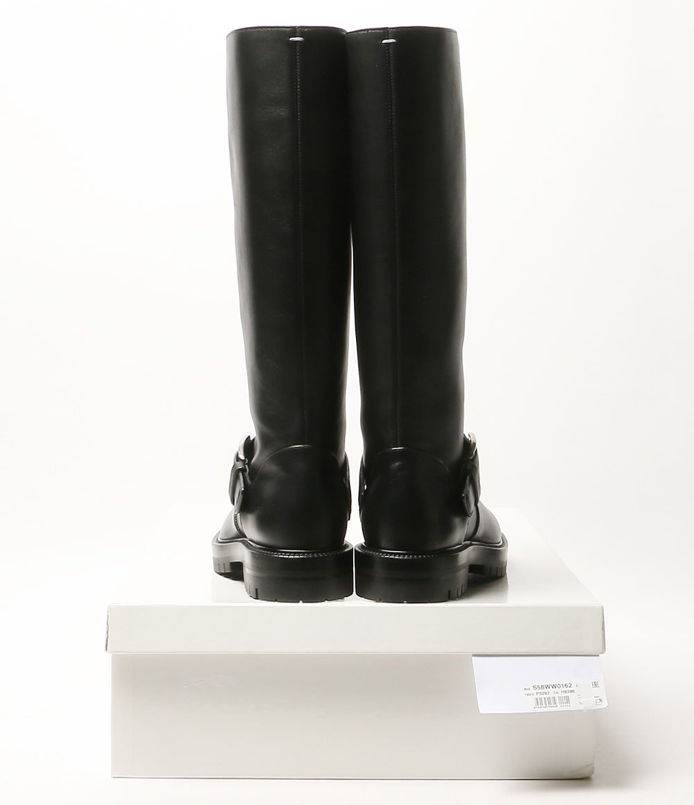 美品 Maison Margiela ブーツ Tabi County Knee Boots BLK レディース SIZE 40 メゾンマルジェラ