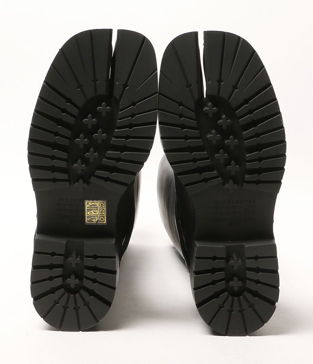 美品 Maison Margiela ブーツ Tabi County Knee Boots BLK レディース SIZE 40 メゾンマルジェラ