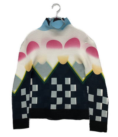 me ISSEY MIYAKE カットソー マルチカラー MI01FJ691 レディース SIZE - ミー イッセイミヤケ