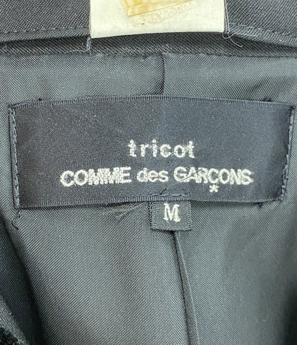 TRICOT COMME des GARCONS ステンカラーコート フラワーモチーフカラー TC-05005M レディース SIZE M トリココムデギャルソン