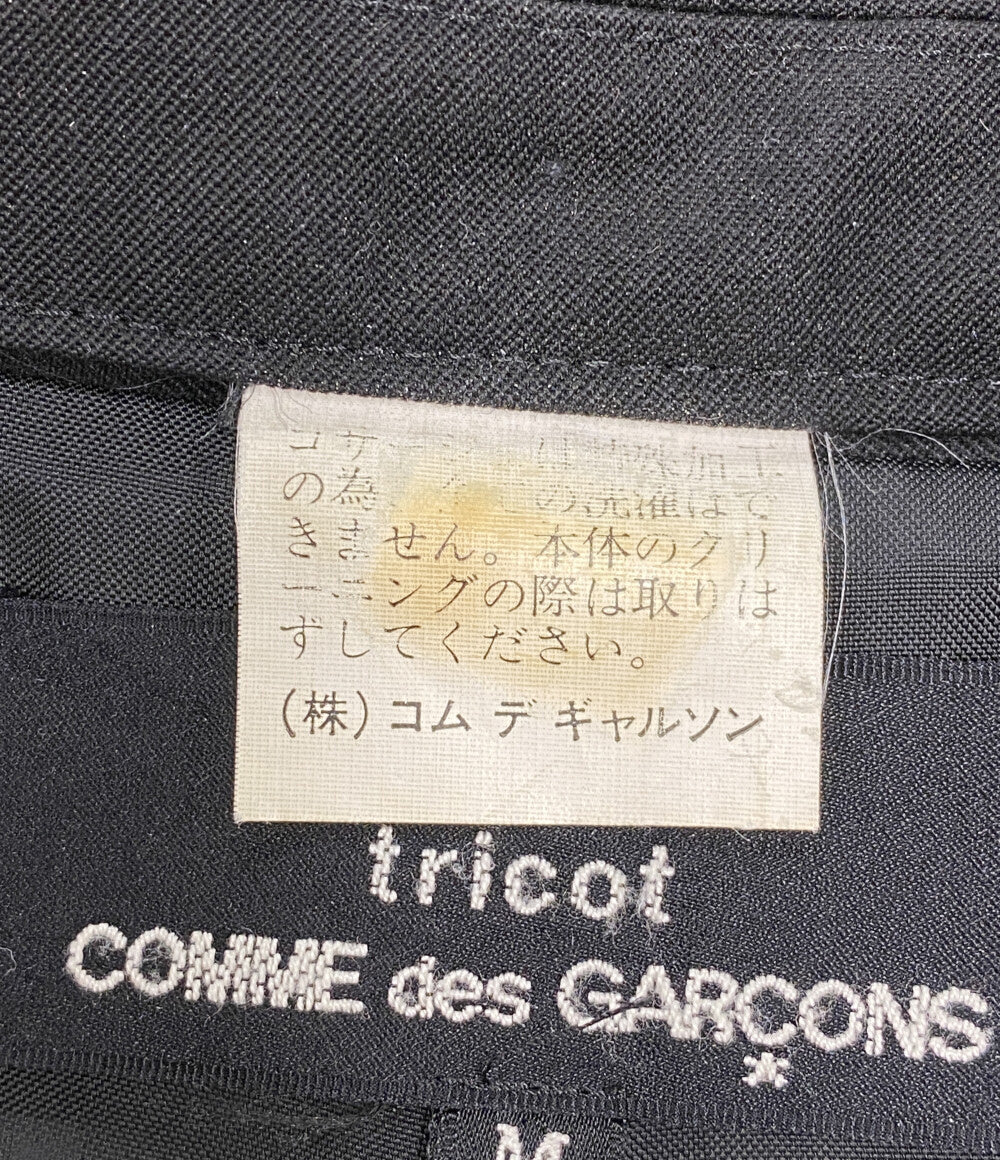 TRICOT COMME des GARCONS ステンカラーコート フラワーモチーフカラー TC-05005M レディース SIZE M トリココムデギャルソン