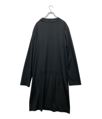 美品 COMME des GARCONS HOMME PLUS エステルジャージレイヤードLSカットソー 2025SS PO-T022 メンズ SIZE M コムデギャルソンオムプリュス