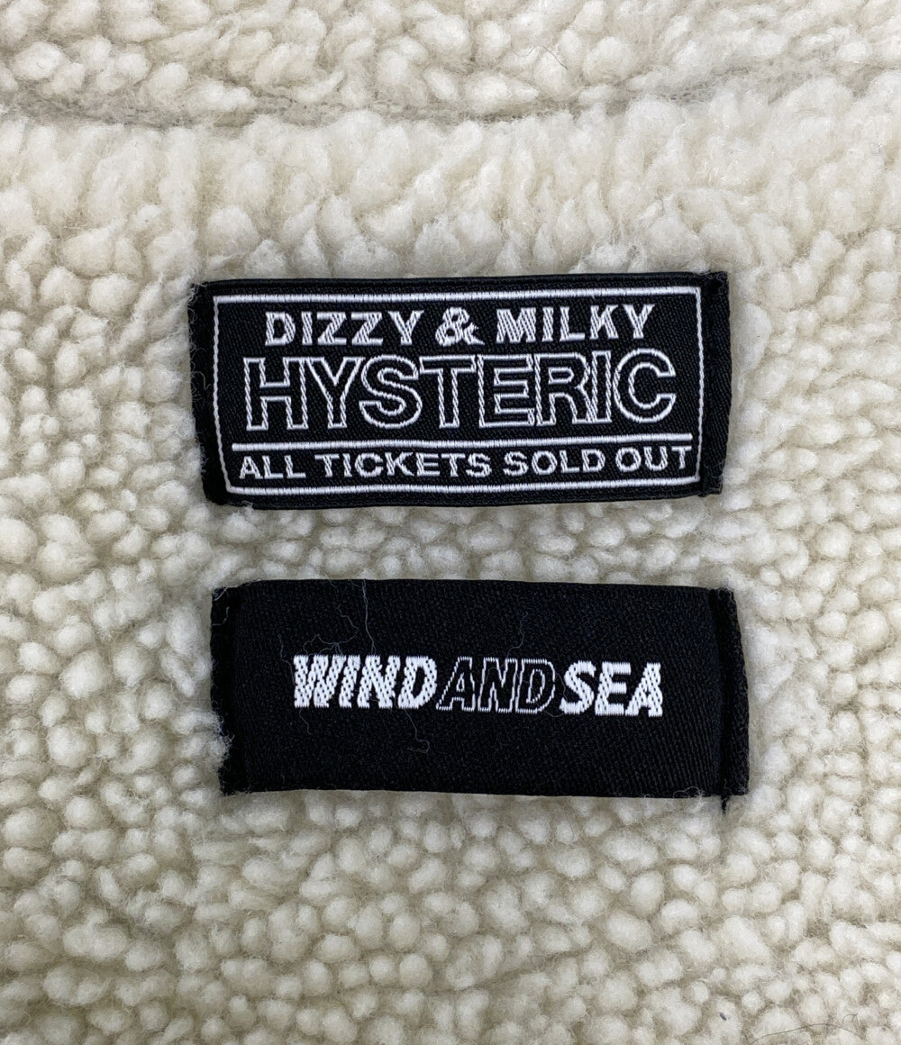 WIND AND SEA × HYSTERIC GLAMOUR ヒステリックグラマー デニムジャケット 2023AW WDS-C-HYS-24-Q2-03 メンズ SIZE L ウィンダンシー