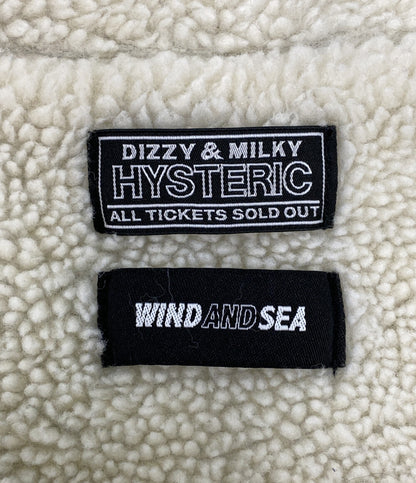 WIND AND SEA × HYSTERIC GLAMOUR ヒステリックグラマー デニムジャケット 2023AW WDS-C-HYS-24-Q2-03 メンズ SIZE L ウィンダンシー