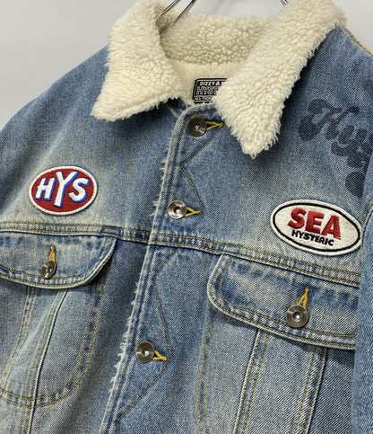 WIND AND SEA × HYSTERIC GLAMOUR ヒステリックグラマー デニムジャケット 2023AW WDS-C-HYS-24-Q2-03 メンズ SIZE L ウィンダンシー