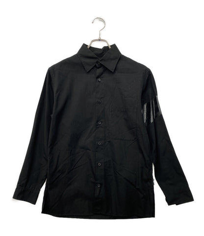 YOHJI YAMAMOTO 長袖シャツ ブラック NC-B64-001 メンズ SIZE 1 ヨウジヤマモト