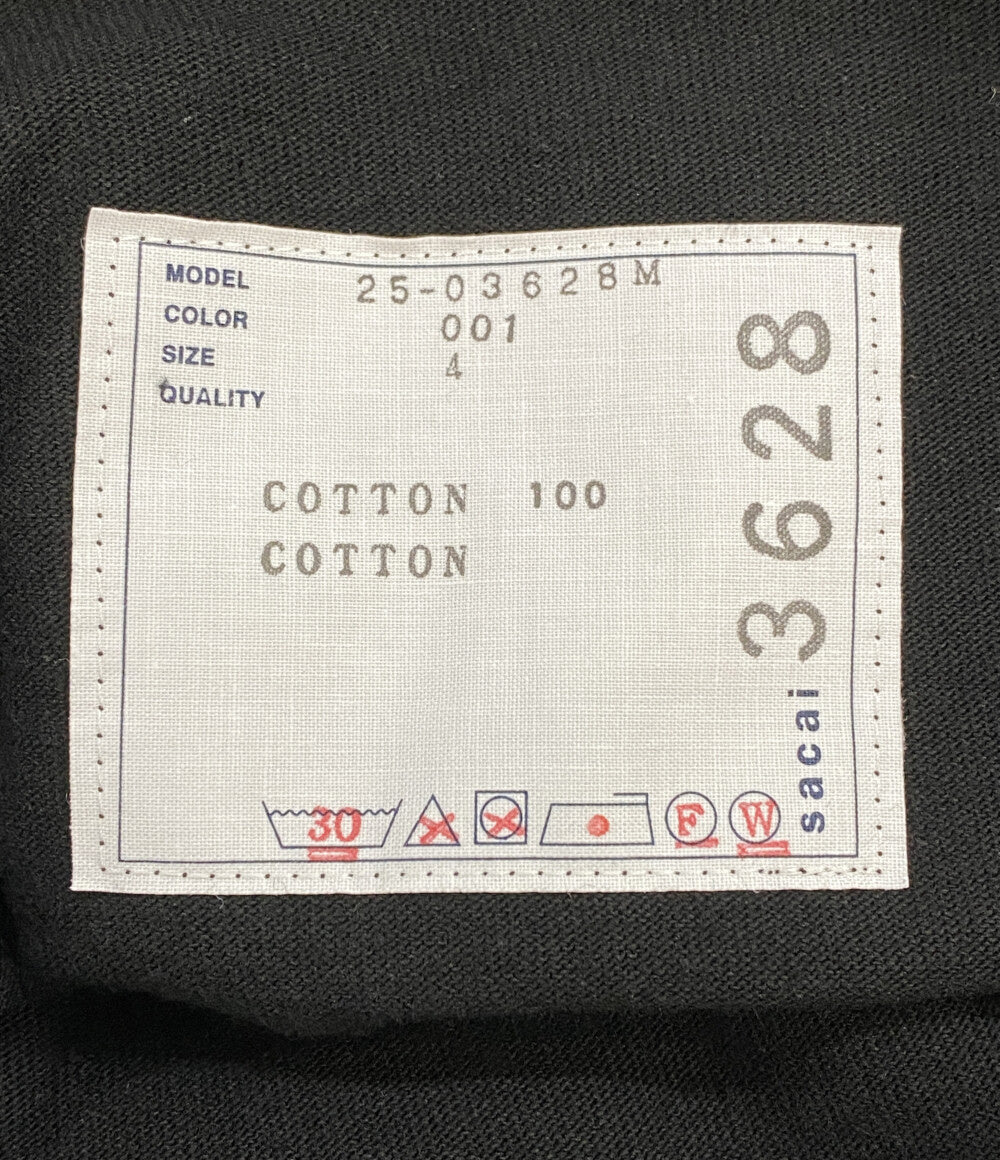 美品 sacai 半袖Ｔシャツ 胸ポケット 25-06328M メンズ SIZE 4 サカイ