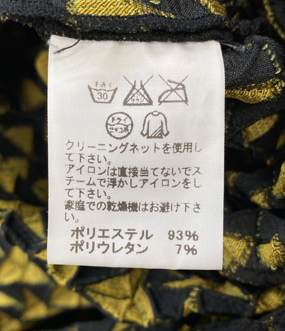 イッセイミヤケ 美品 半袖ワンピース スチーム3Dストレッチ IM54FH513 レディース SIZE 2 ISSEY MIYAKE