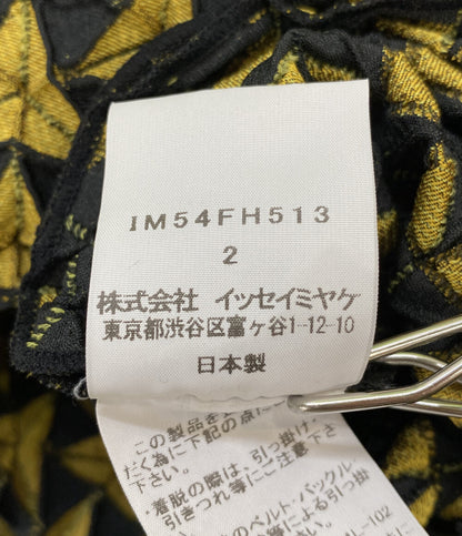 イッセイミヤケ 美品 半袖ワンピース スチーム3Dストレッチ IM54FH513 レディース SIZE 2 ISSEY MIYAKE