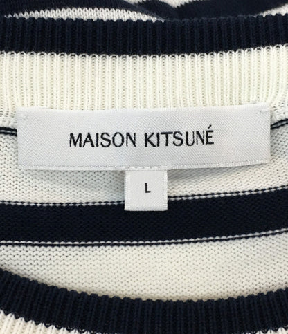 メゾンキツネ 長袖ニット ホワイト メンズ SIZE L MAISON KITSUNE