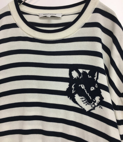 メゾンキツネ 長袖ニット ホワイト メンズ SIZE L MAISON KITSUNE