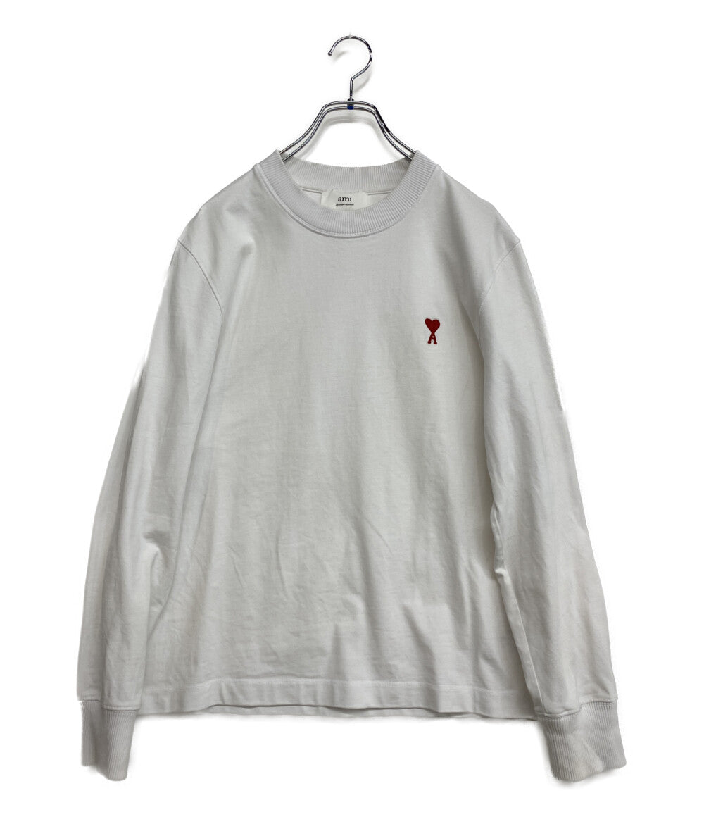 AMI Alexandre Mattiussi スウェット ホワイト ハート刺繍 メンズ SIZE M アミアレクサンドレマチウシ