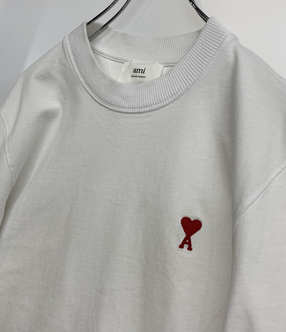 AMI Alexandre Mattiussi スウェット ホワイト ハート刺繍 メンズ SIZE M アミアレクサンドレマチウシ