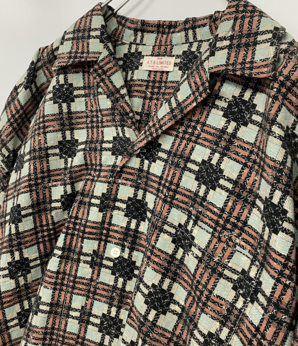 美品 FILL THE BILL フィルザビル 長袖シャツ マルチカラー チェック 107-232008 メンズ SIZE 3