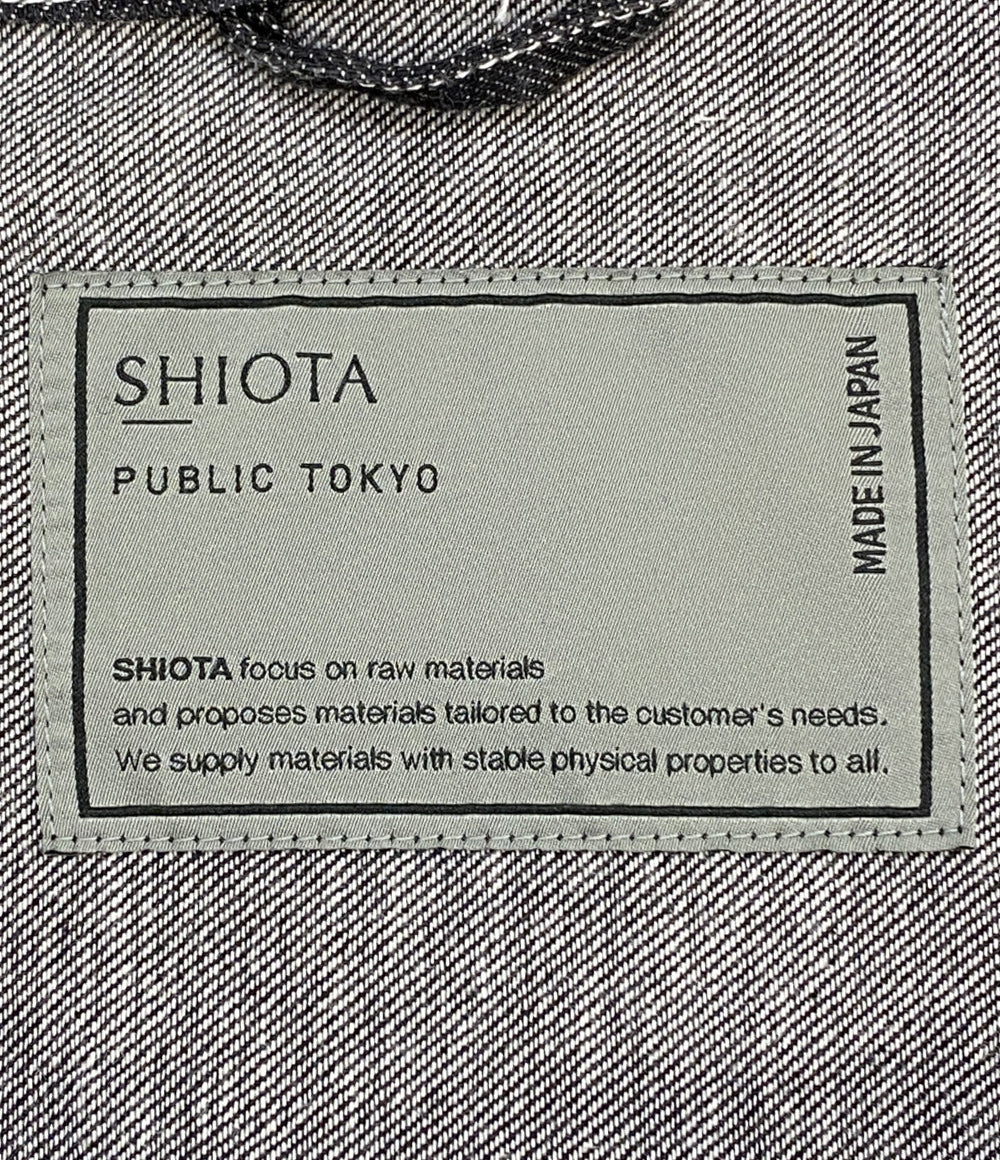 美品 SHIOTA PUBLIC TOKYO シオタ パブリックトウキョウ 2wayデニムビッグシャツ 153400009 メンズ SIZE 2