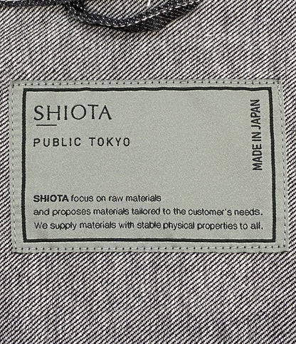 美品 SHIOTA PUBLIC TOKYO シオタ パブリックトウキョウ 2wayデニムビッグシャツ 153400009 メンズ SIZE 2