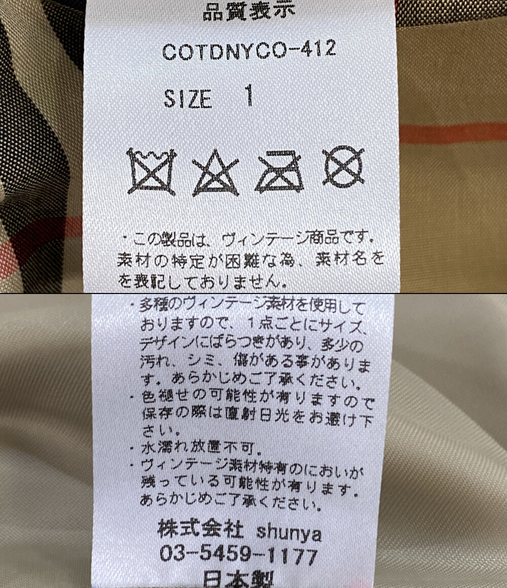 チルドレンオブザディスコーダンス トレンチコート チェック COTDNYCO-412 メンズ SIZE 1 Children of the discordance