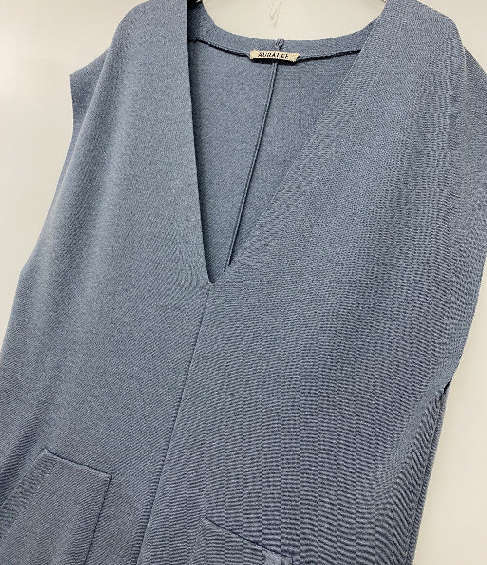 AURALEE ウールスーパーハイゲージスムースニットスリットワンピース A9AD02HR レディース SIZE - オーラリー