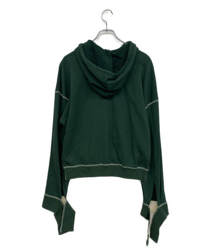 ジェイダブリューアンダーソン パーカー グリーン 刺繍ロゴ JE0146PG0797500 レディース SIZE M J.W.ANDERSON