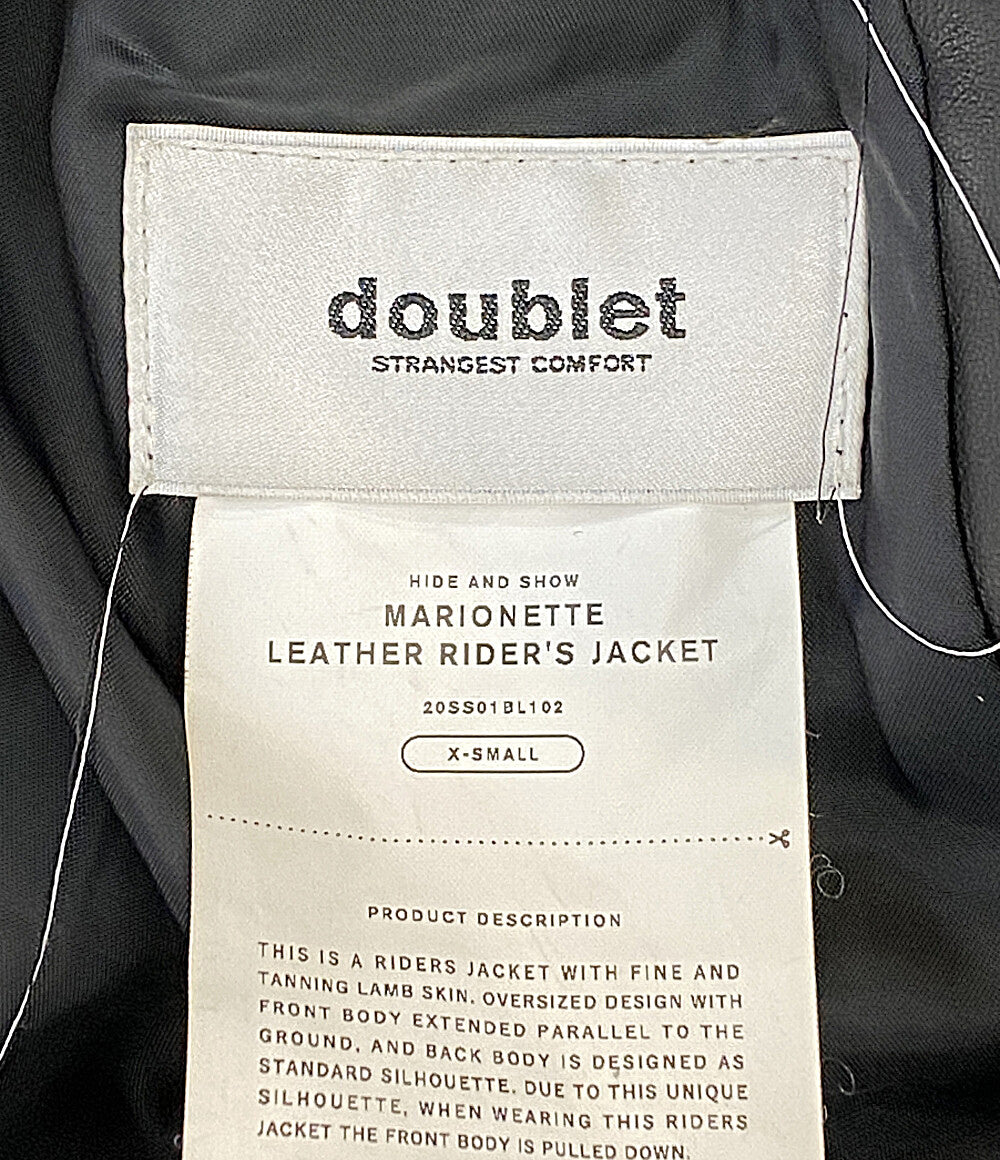 doublet ライダースジャケット 20SS01BL102 メンズ SIZE XS ダブレット