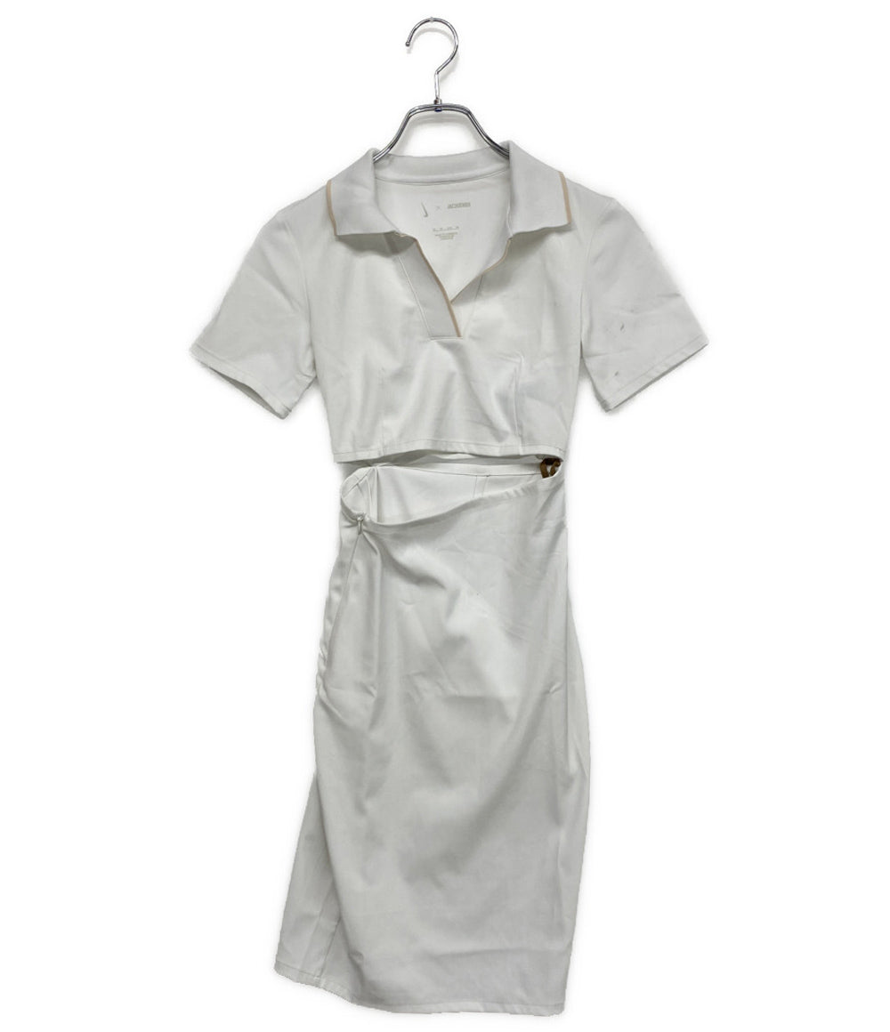 NIKE×JACQUEMUS ジャックムー ポロワンピース ホワイト カットオフ 22SS SU221002SAA レディース SIZE XS ナイキ