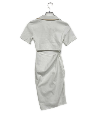 NIKE×JACQUEMUS ジャックムー ポロワンピース ホワイト カットオフ 22SS SU221002SAA レディース SIZE XS ナイキ