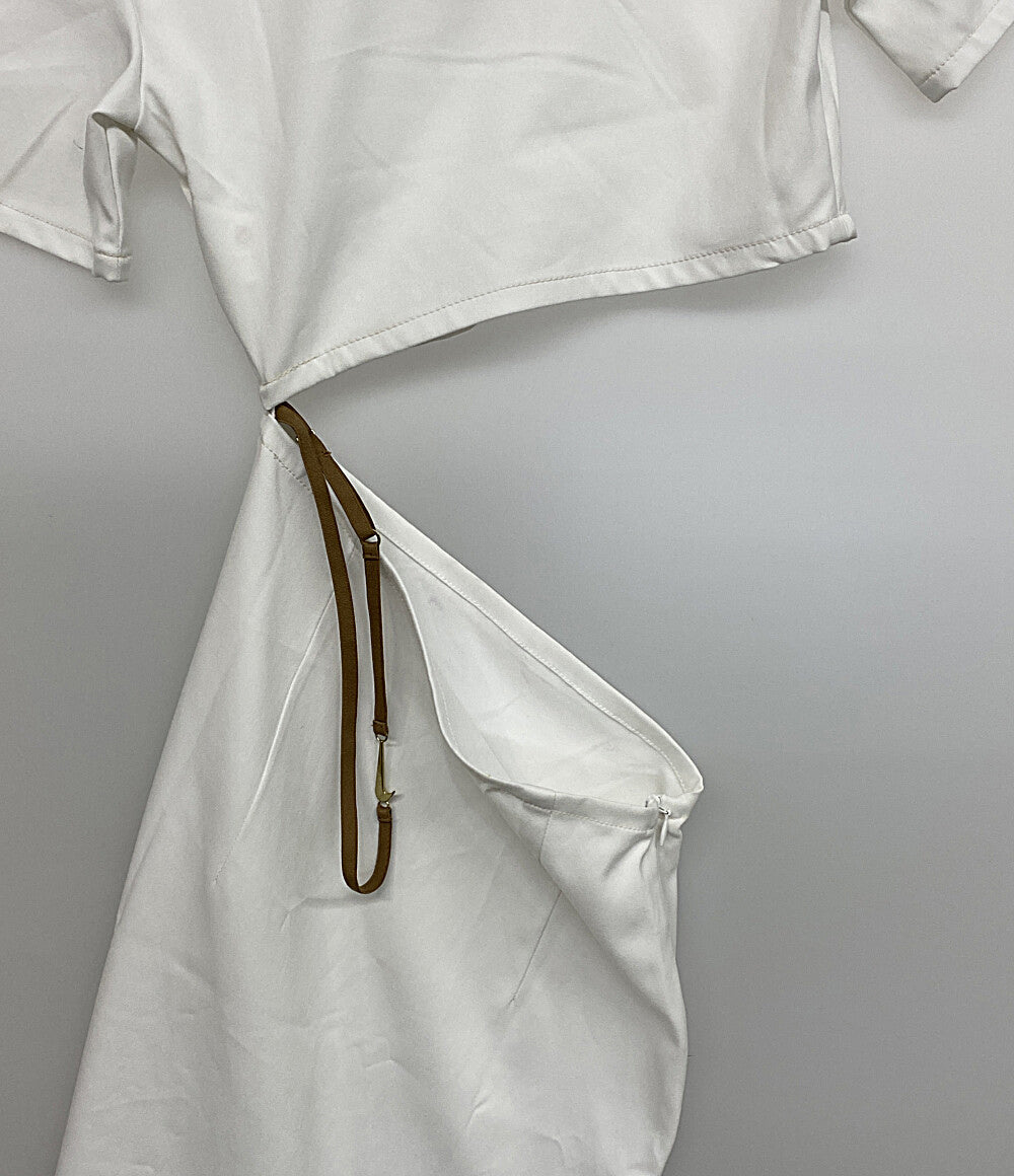 NIKE×JACQUEMUS ジャックムー ポロワンピース ホワイト カットオフ 22SS SU221002SAA レディース SIZE XS ナイキ