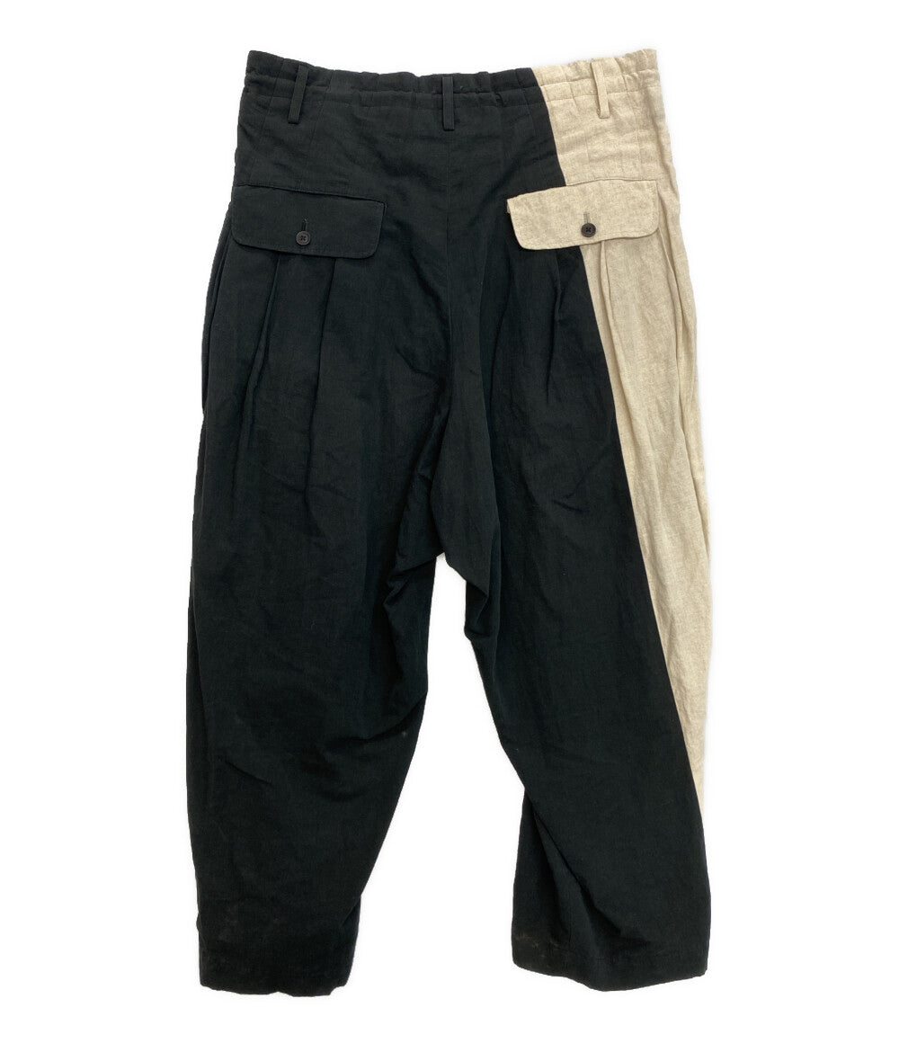 ヨウジヤマモト パンツ バイカラー リネン HG-P69-806 メンズ SIZE 2 YOHJI YAMAMOTO