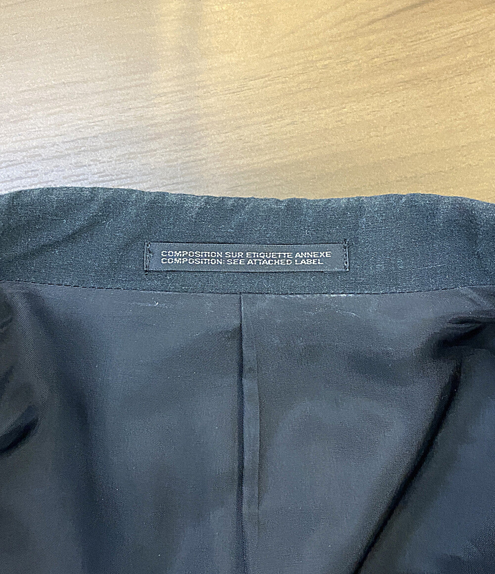 YOHJI YAMAMOTO テーラードジャケット 右前耳使い箱ポケット バイカラー リネン 22ss HG-J44-806 メンズ SIZE 2 ヨウジヤマモト
