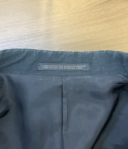 YOHJI YAMAMOTO テーラードジャケット 右前耳使い箱ポケット バイカラー リネン 22ss HG-J44-806 メンズ SIZE 2 ヨウジヤマモト